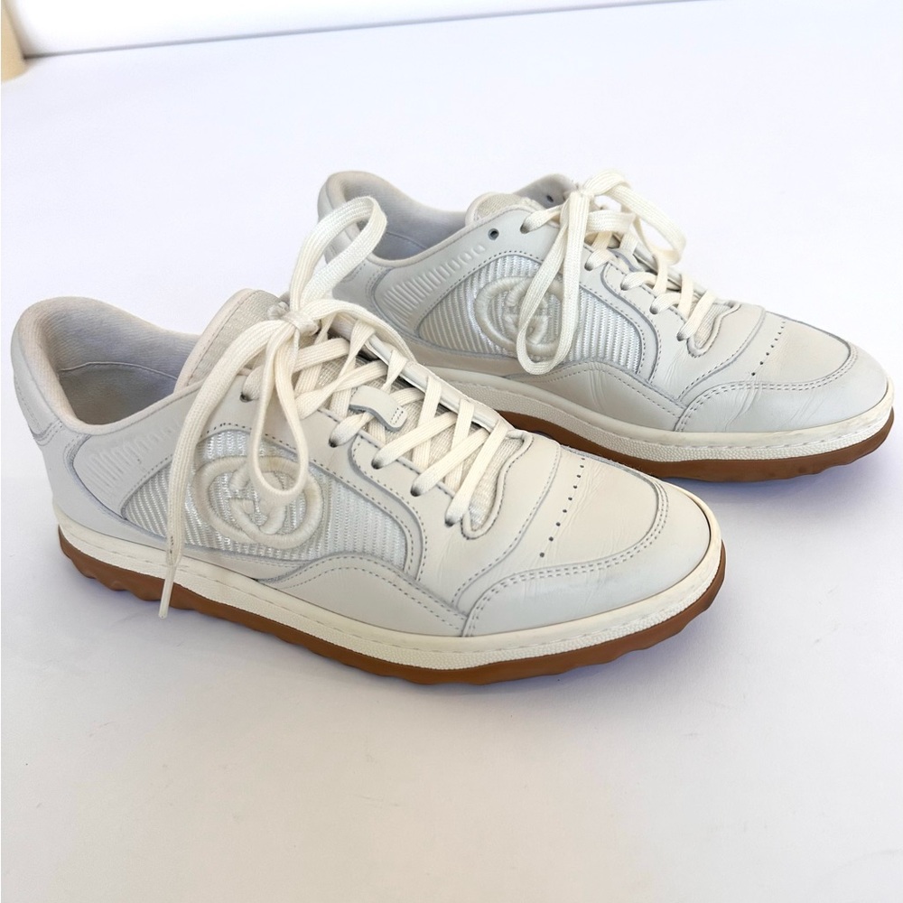 Gucci Cream Leather Sneakers